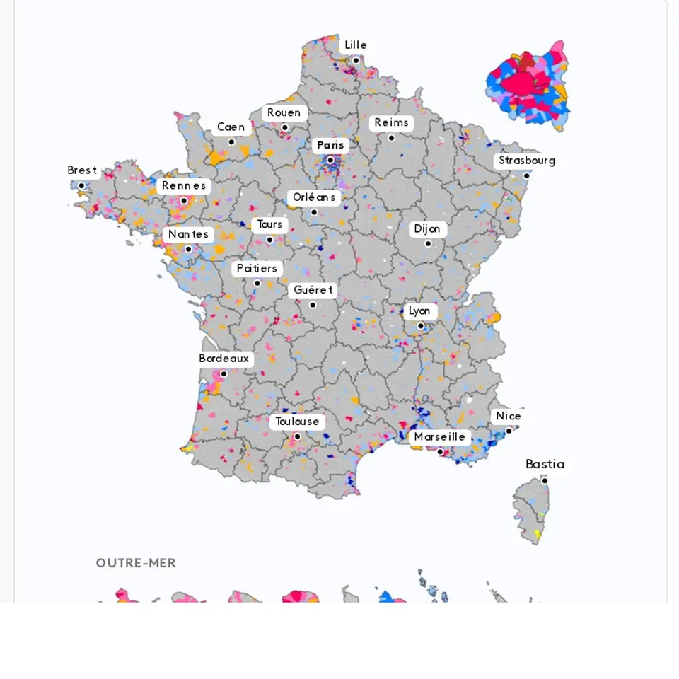 Infographie franceinfo : Municipales 2026 : résultats commune par commune